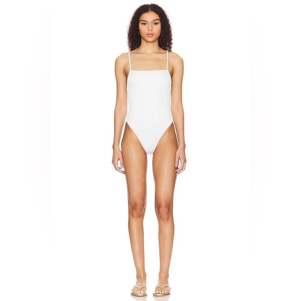 House of Harlow 1960 White Bodysuit in Luxe Essentials; XSmall